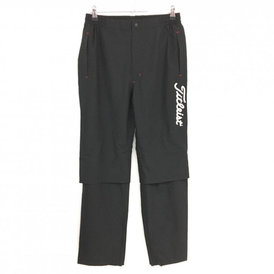 Titleist ゴルフウィンドブレーカー / レインパンツ M Titleist（タイトリスト） 【超美品】タイトリスト レインパンツ 黒×白