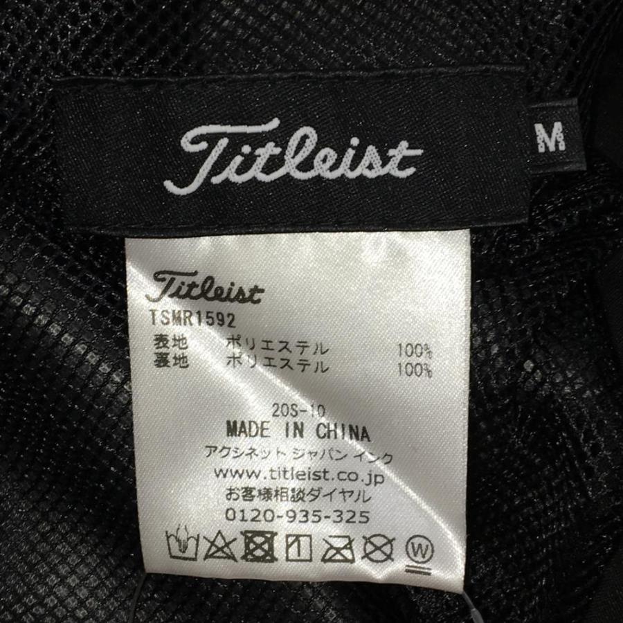 Black&White メンズ ゴルフ メッシュパンツ ブラック M　超美品 Titleist（タイトリスト） 【超美品】タイトリスト レインパンツ 黒×白