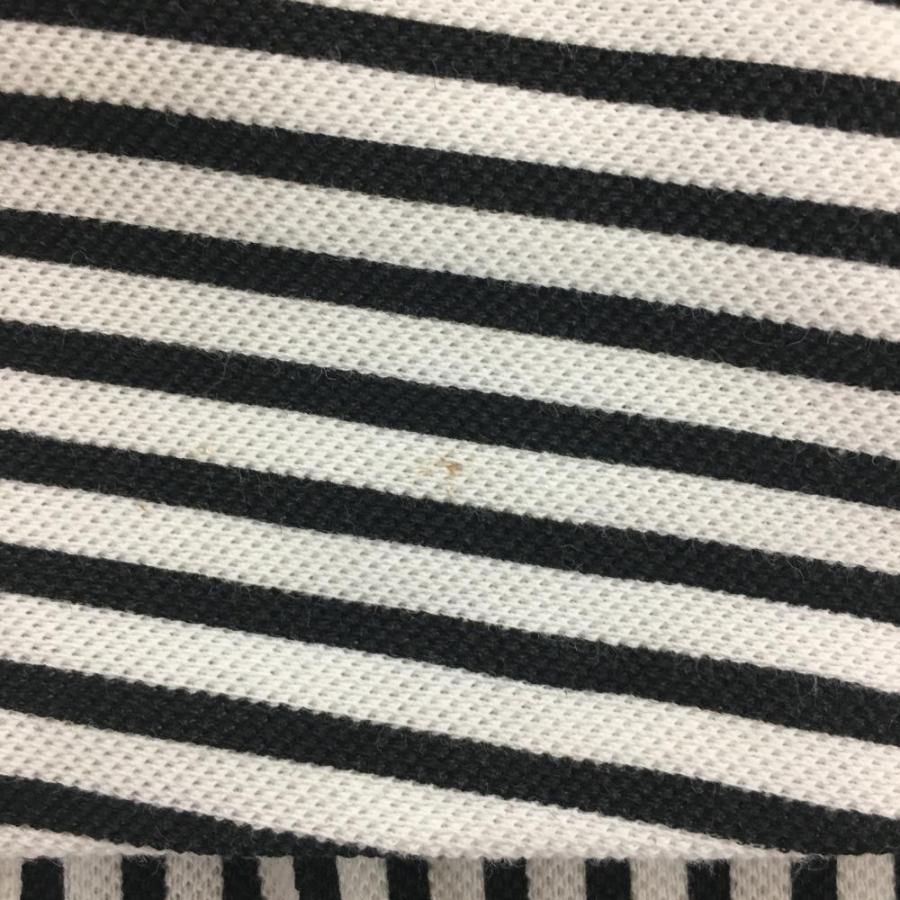 Jack Bunny!!（ジャックバニー） 長袖ポロワンピース 白×黒 ストライプ