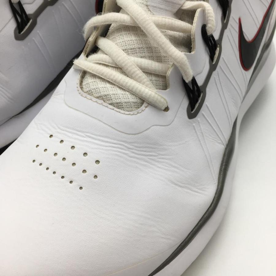 NIKE 【美品】ナイキ ゴルフシューズ 白×グレー 605390-100 TW14 
