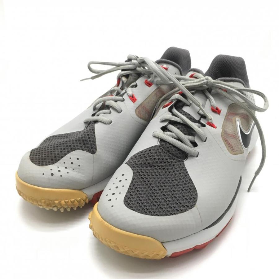 NIKE（ナイキ） 【美品】ナイキ ゴルフシューズ グレー×レッド 652628