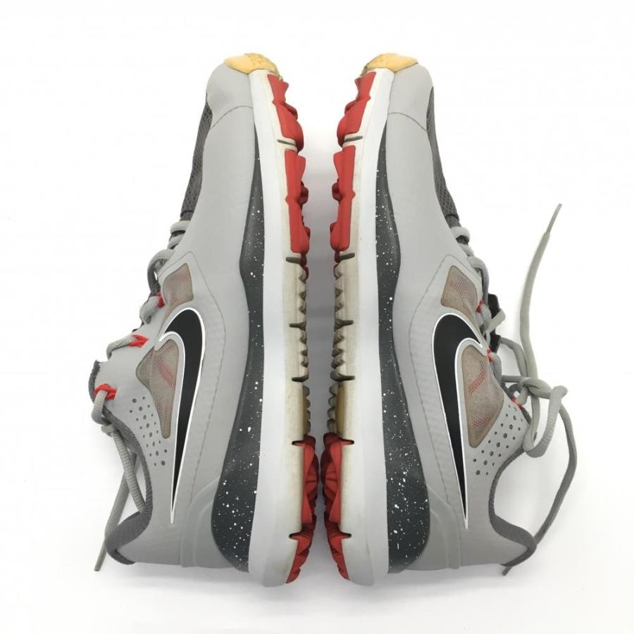 NIKE（ナイキ） 【美品】ナイキ ゴルフシューズ グレー×レッド 652628