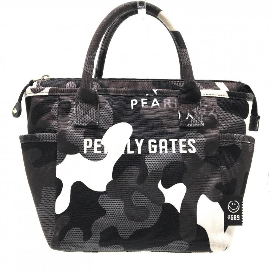 PEARLY GATES パーリーゲイツ カートバッグ 黒×グレー カモフラ