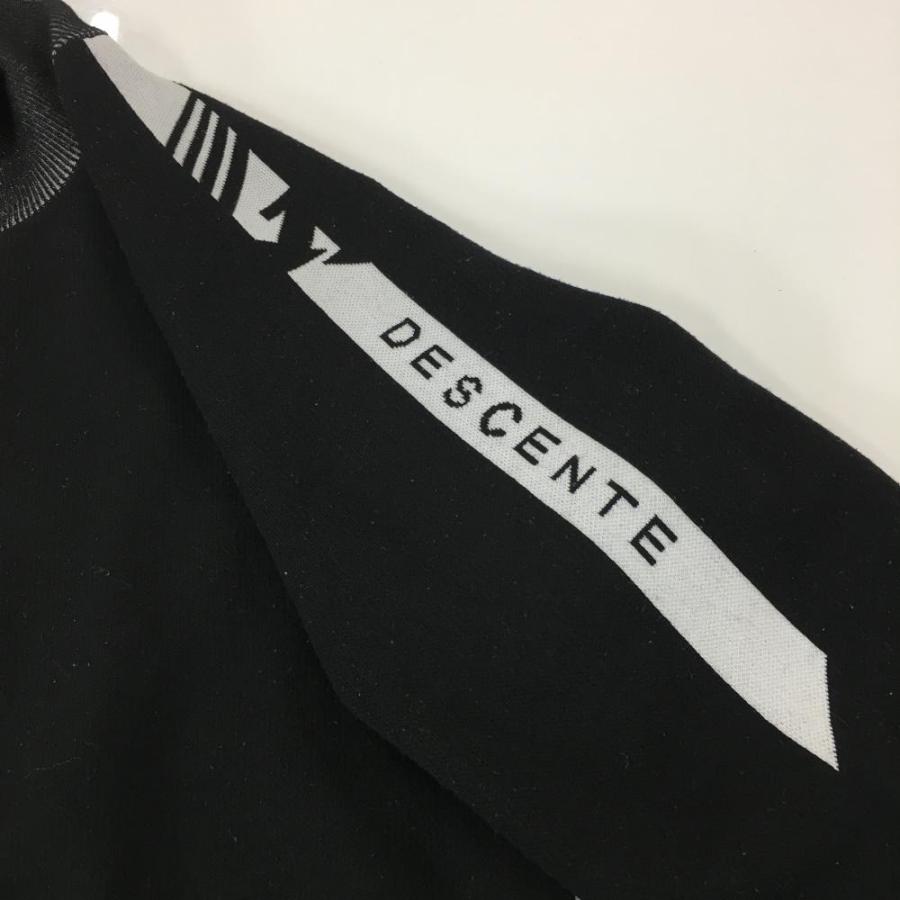 DESCENTE GOLF デサントゴルフ ニットジャケット 黒×白 裏地付き DESCENTE GOLF デサントゴルフ ニットジャケット 黒×白 裏地付き