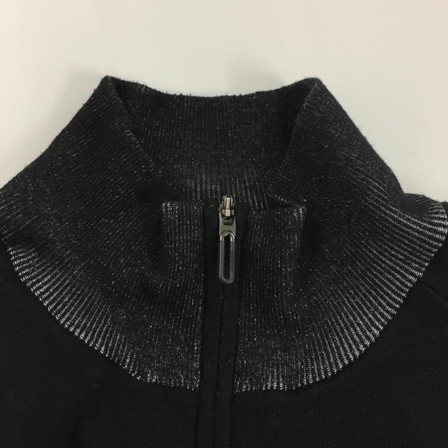 DESCENTE GOLF デサントゴルフ ニットジャケット 黒×白 裏地付き DESCENTE GOLF デサントゴルフ ニットジャケット 黒×白 裏地付き
