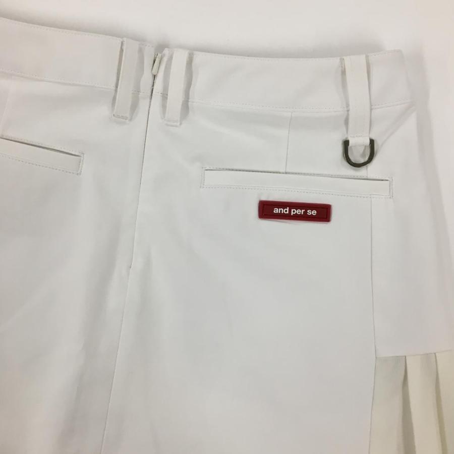 and per se（アンパスィ） 【超美品】アンパスィ スカート 白×ネイビー