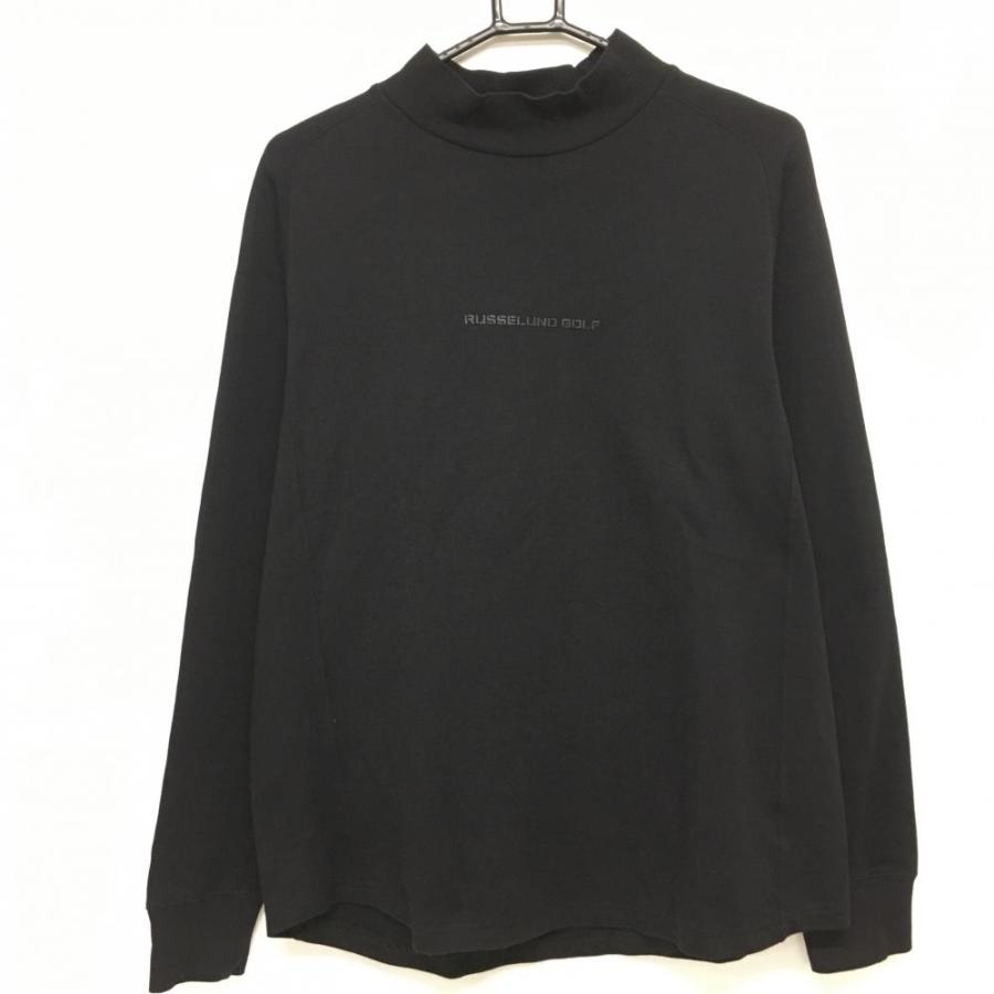 Russeluno 黒 長袖 ハイネック シャツ サイズ4 Russeluno（ラッセルノ） 【美品】ラッセルノ 長袖ハイネックシャツ 黒