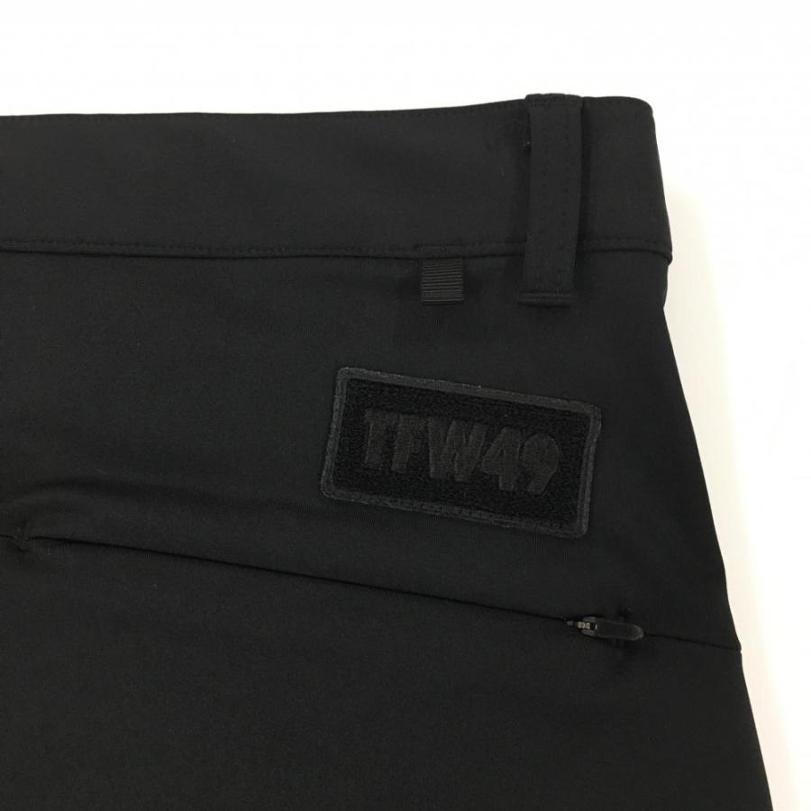 TFW49 【美品】ティーエフダブリュー ストレッチパンツ 黒 シンプル