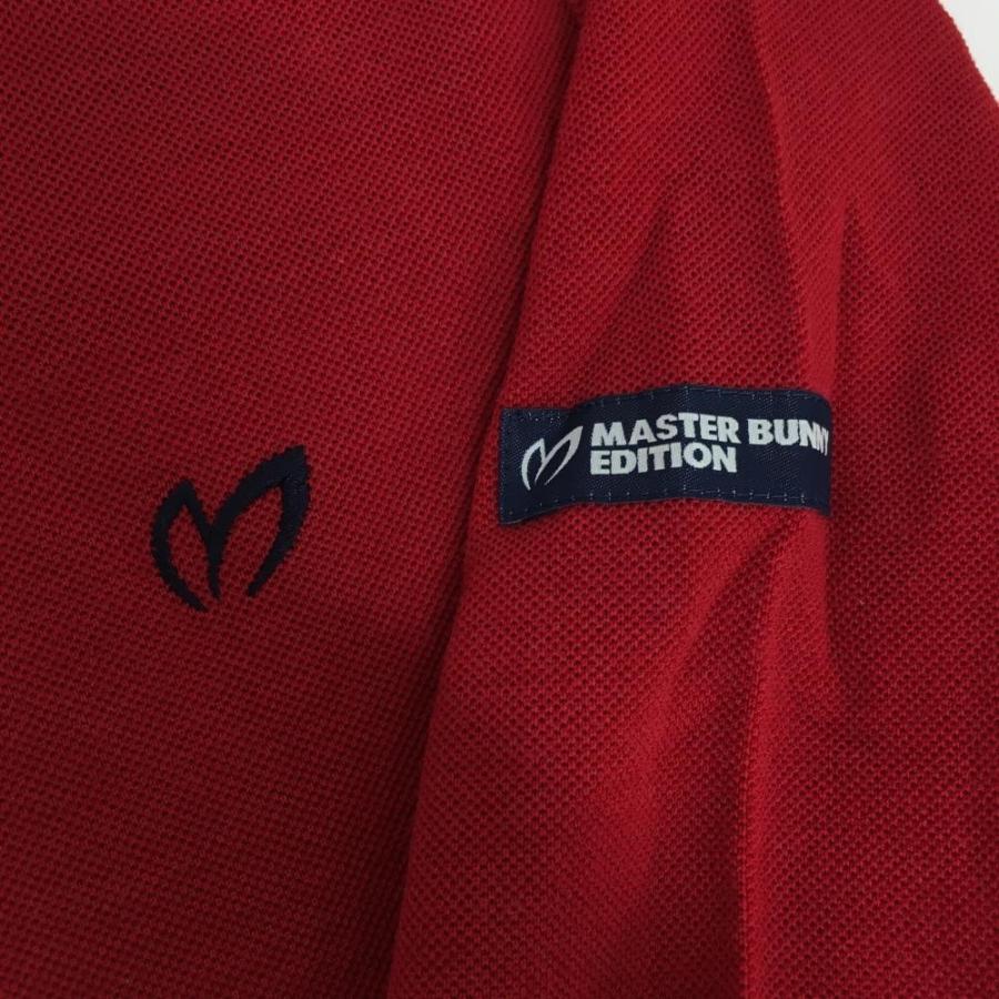 MASTER BUNNY EDITION 長袖ポロシャツ 赤 MASTER BUNNY EDITION 【新品】マスターバニー 長袖ポロシャツ レッド