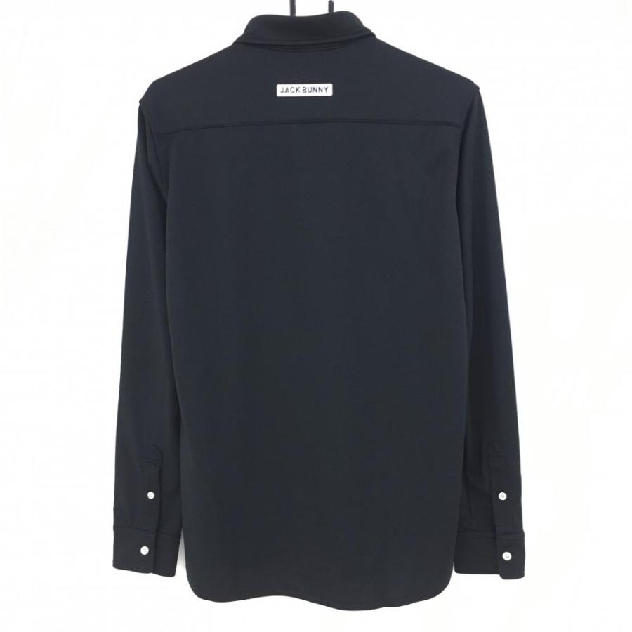 Jack Bunny!! 【超美品】ジャックバニー 長袖ポロシャツ 黒 ロゴ Jack Bunny!! 【超美品】ジャックバニー 長袖ポロシャツ 黒 ロゴ