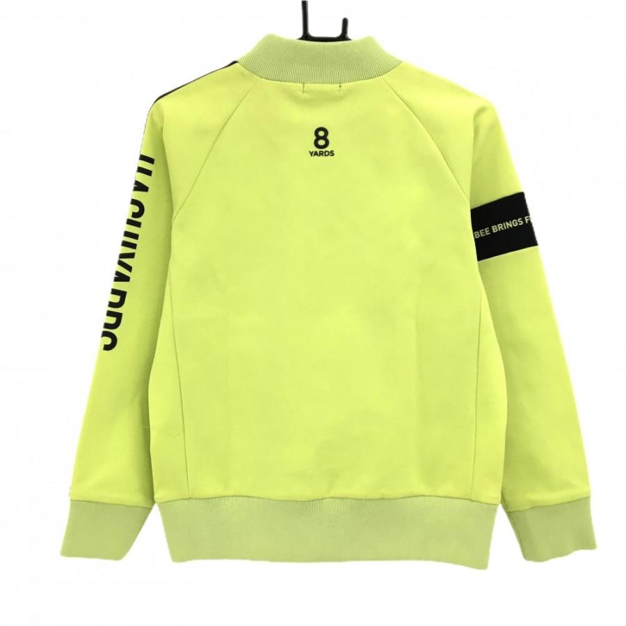 超美品】ハチヤーズ ハイネックトレーナー イエロー×黒 袖ライン