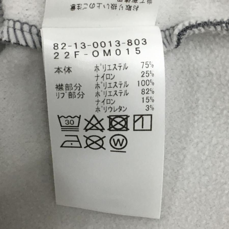BEAMS GOLF（ビームス ゴルフ） 襟付トレーナー グレー×黒 裏起毛 袖