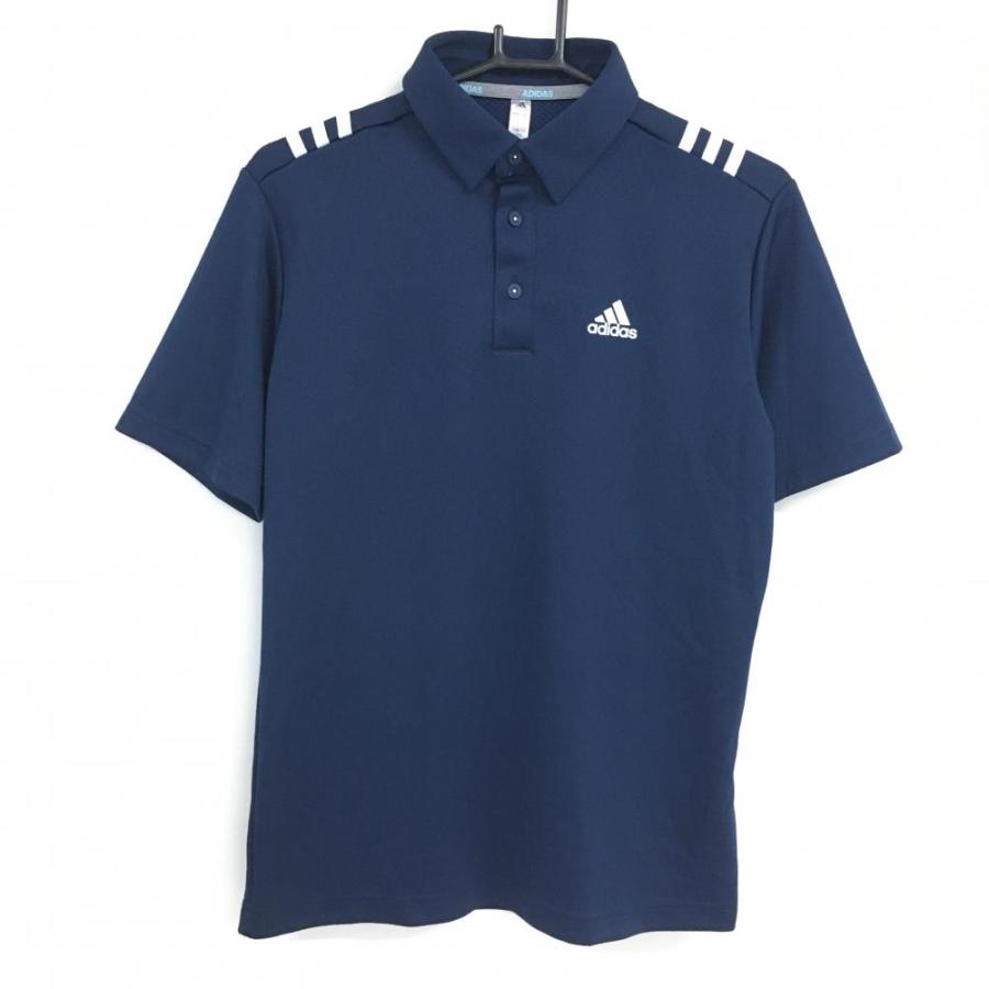 adidas（アディダス） 【超美品】アディダス 半袖ポロシャツ ネイビー