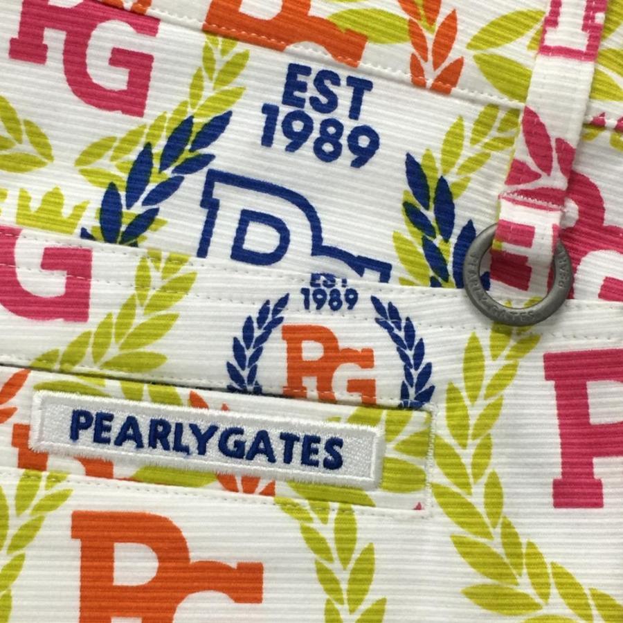 PEARLY GATES（パーリーゲイツ） パンツ 白×マルチカラー 総柄