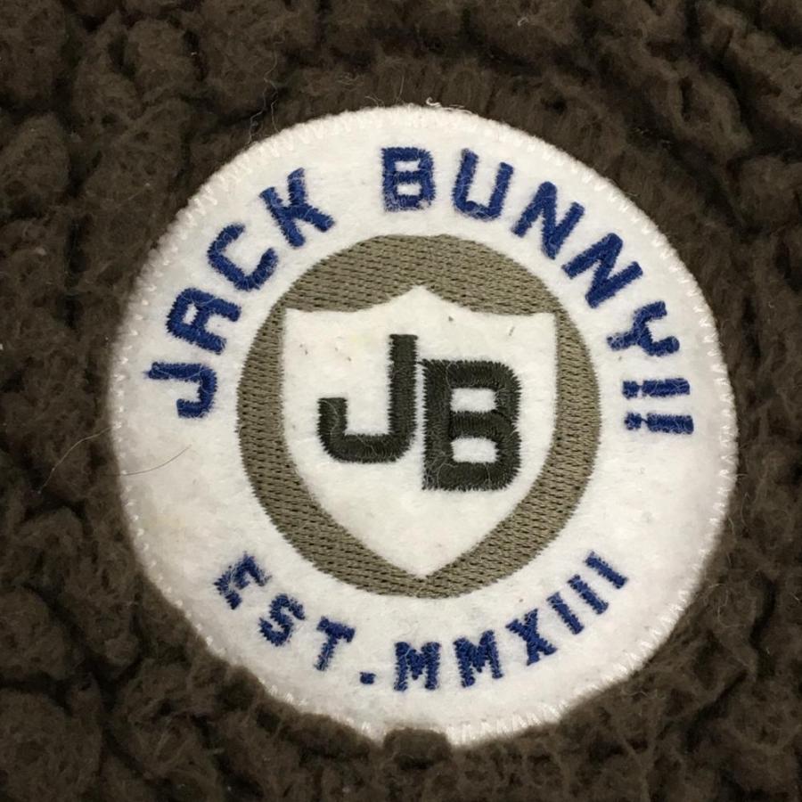 Jack Bunny!! ジャックバニー 中綿ボアジップパーカー ブラウン