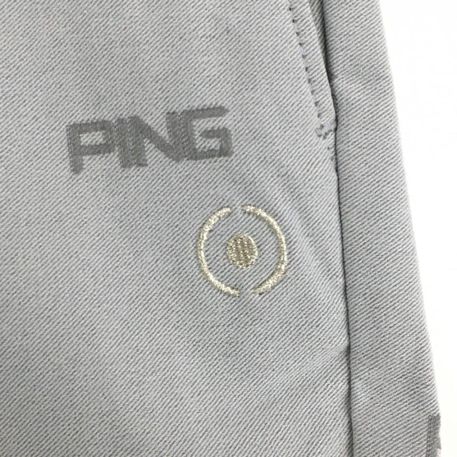 PING（ピン） 【新品】ピン パンツ ライトグレー×グレー ロゴ総柄