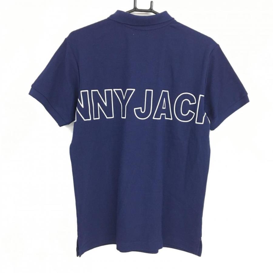 Jack Bunny!! ジャックバニー 半袖ポロシャツ ネイビー×白 Jack Bunny!! ジャックバニー 半袖ポロシャツ ネイビー×白