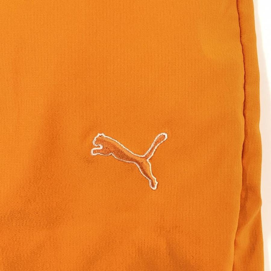 PUMA プーマ パンツ オレンジ ロゴ刺しゅう メンズ M ゴルフ