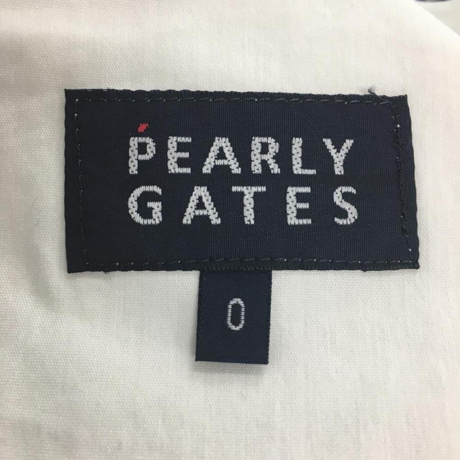 PEARLY GATES（パーリーゲイツ） パンツ 白×ブルー 総柄 レディース 0