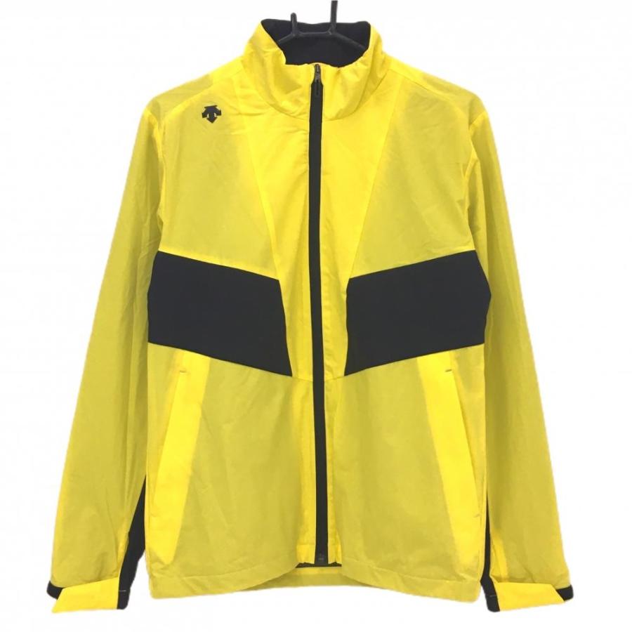 DESCENTE GOLF デサントゴルフ 中綿ジャケット イエロー×黒 バイカラー