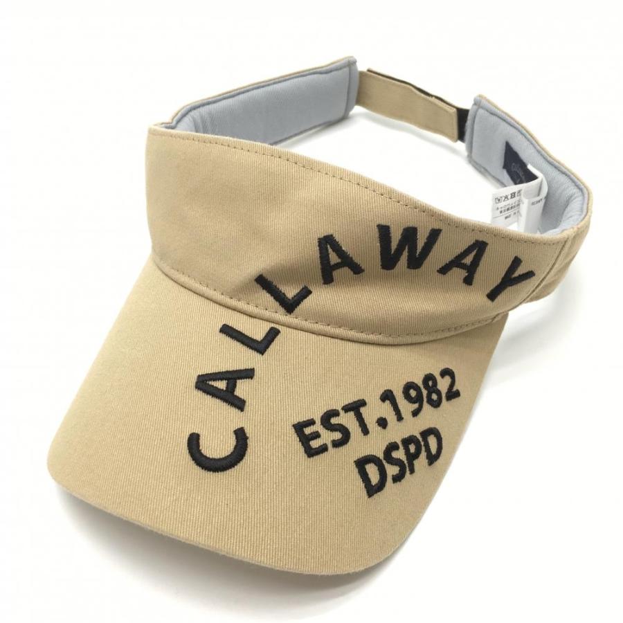 Callaway キャロウェイ サンバイザー 刺繍ロゴ ゴルフ キャロウェイ CA ロゴ刺繍スエード調サンバイザー レディース