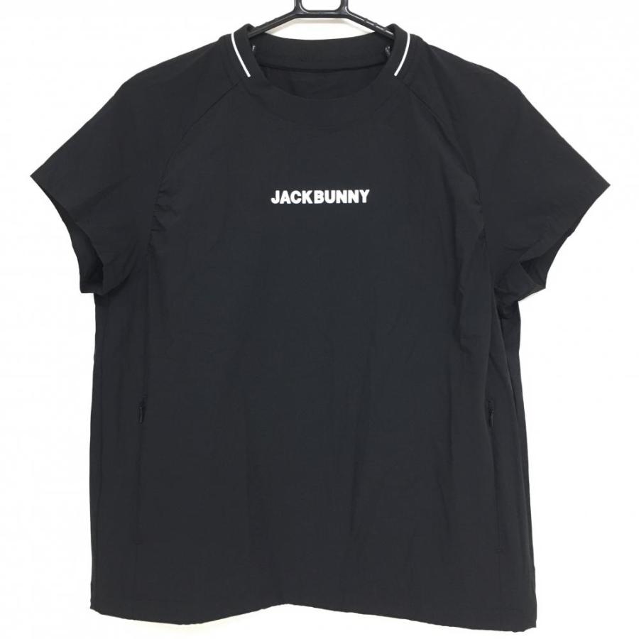 Jack Bunny!! 【超美品】ジャックバニー 半袖スニード 黒×白 裾 Jack Bunny!! 【超美品】ジャックバニー 半袖スニード 黒×白 裾