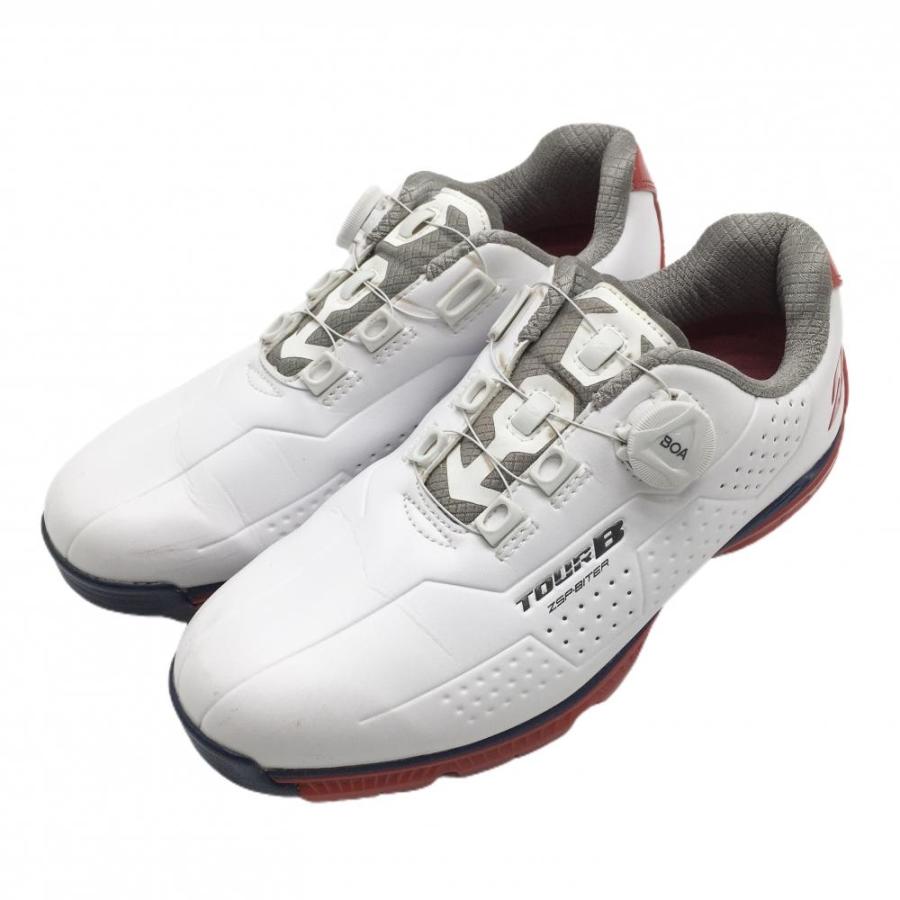 BRIDGESTONE 【美品】ブリヂストン ゴルフシューズ 白×レッド BRIDGESTONE 【美品】ブリヂストン ゴルフシューズ 白×レッド