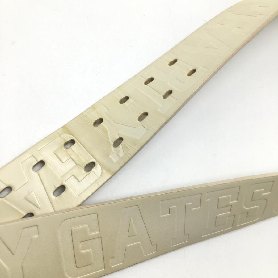 PEARLY GATES パーリーゲイツ ベルト アイボリー エンボスロゴ PEARLY GATES パーリーゲイツ ベルト アイボリー エンボスロゴ