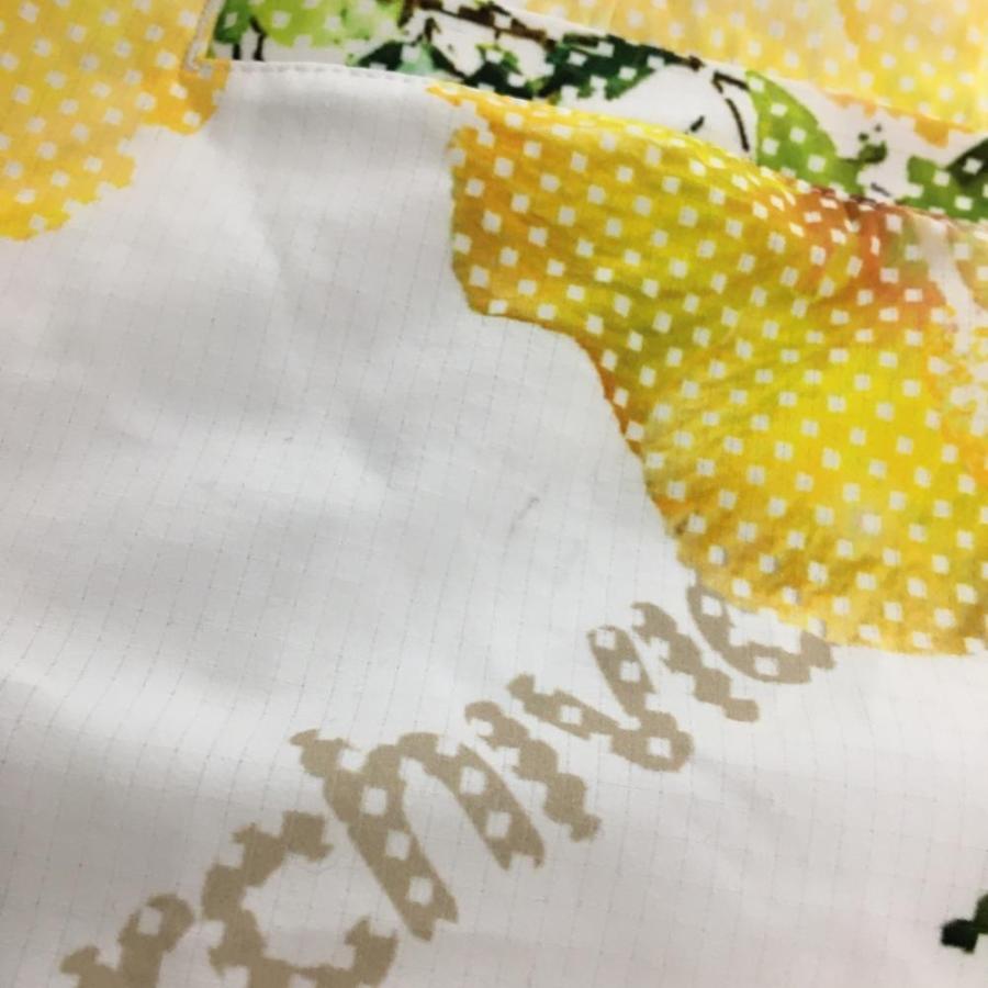 archivio（アルチビオ） スカート 白×イエロー 花柄 メッシュ調 裏地付