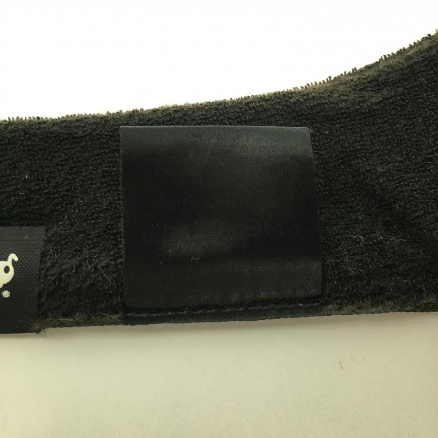 ハチヤーズ サンバイザー グレー×黒 総柄 ロゴ刺しゅう ゴルフウェア