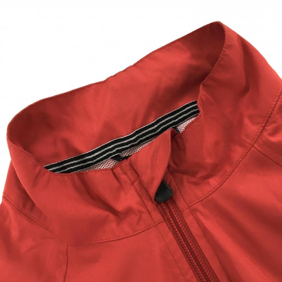 adidas（アディダス） ブルゾン レッド ハーフジップ ロゴ刺しゅう