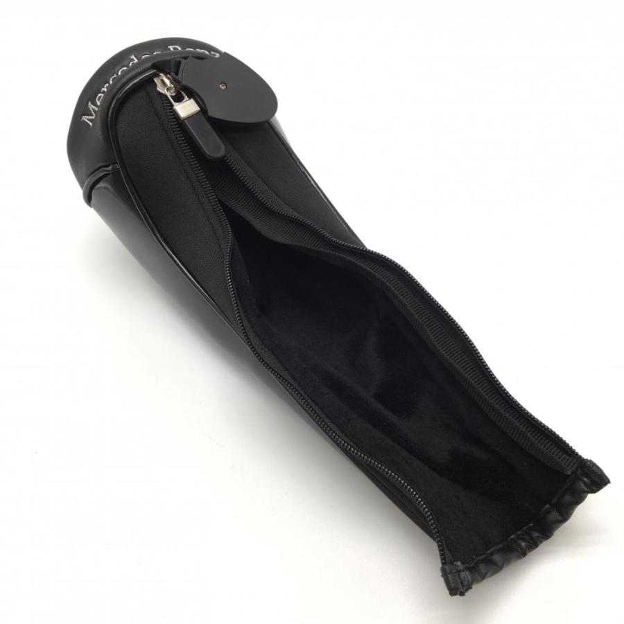 美品】メルセデスベンツ ヘッドカバー(FW) 黒 ロゴシルバー