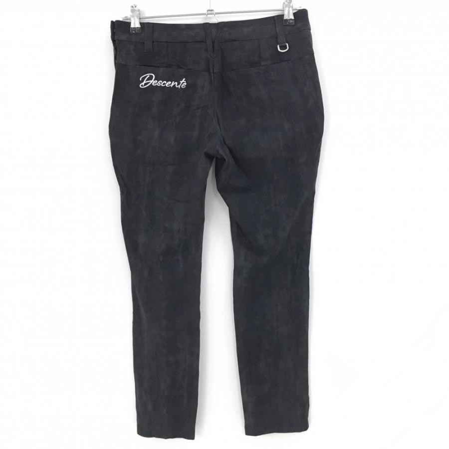 DESCENTE GOLF デサントゴルフ 半端丈パンツ 杢ダークグレー LUXE