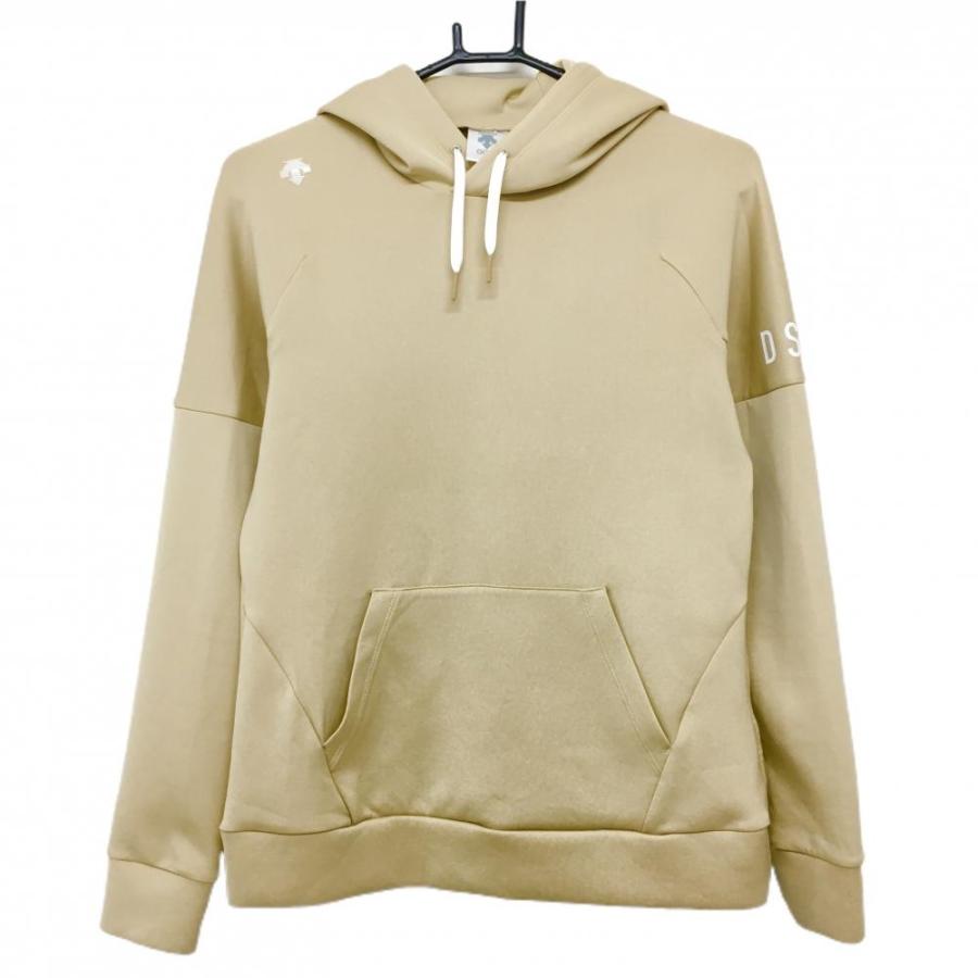 DESCENTE GOLF 【美品】デサントゴルフ パーカー ベージュ 腹部