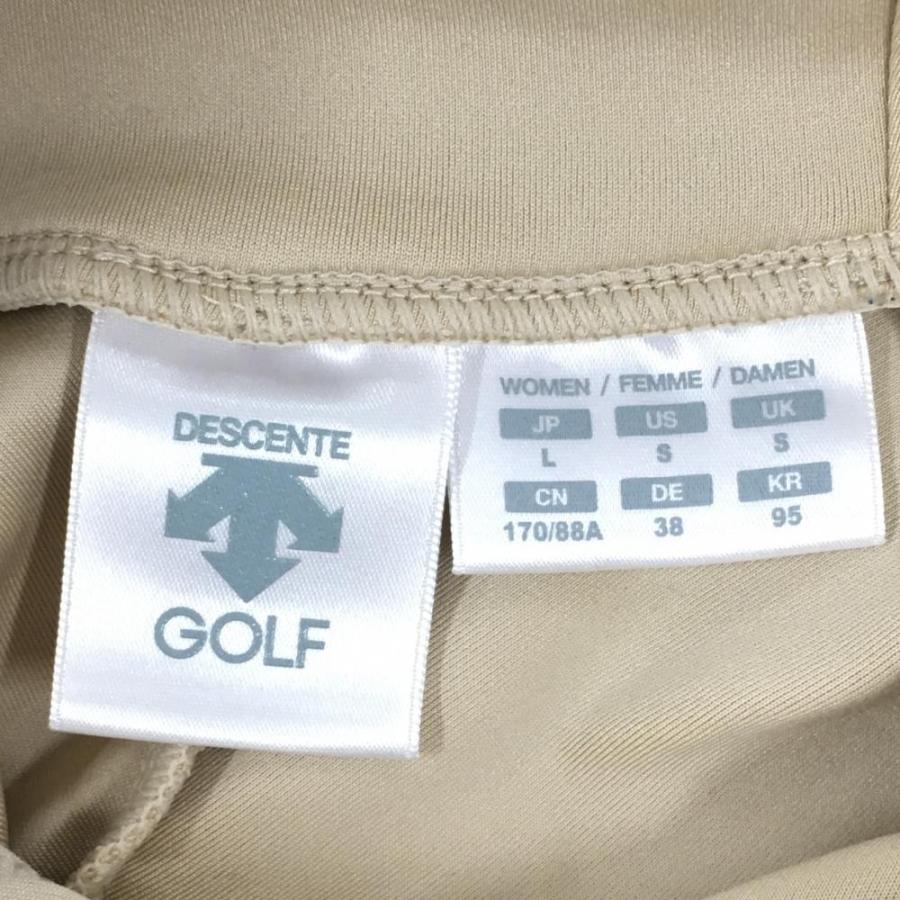 DESCENTE GOLF 【美品】デサントゴルフ パーカー ベージュ 腹部