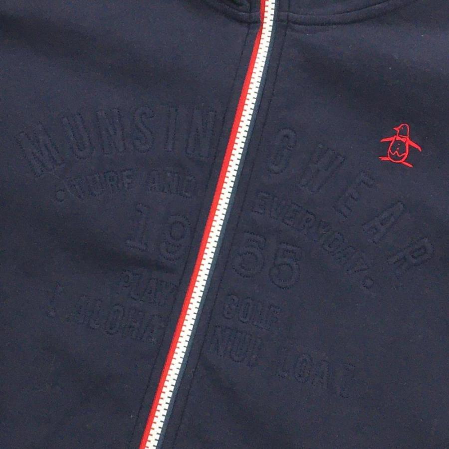 美品 Munsingwear パーカー M レディース ネイビー ダブルジップ Munsingwear（マンシングウェア） 【美品】マンシングウェア ジップ