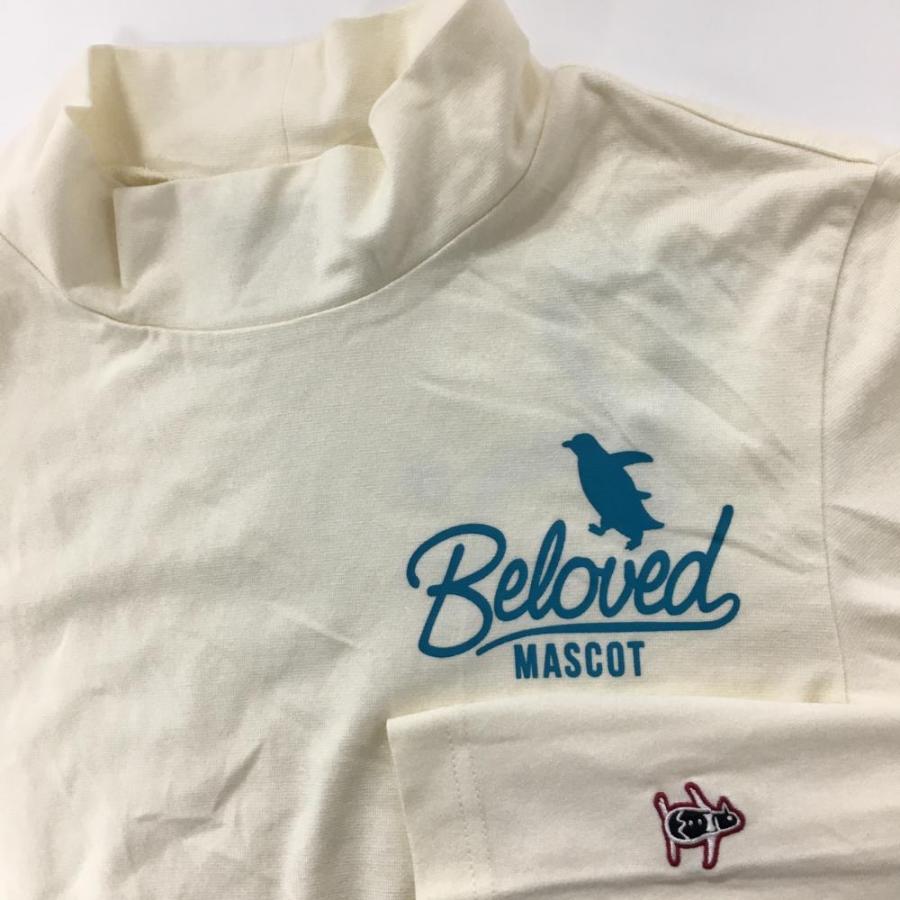 マンシングウエアレディスゴルフハイネックシャツ Munsingwear（マンシングウェア） 長袖ハイネックシャツ 白×ライト