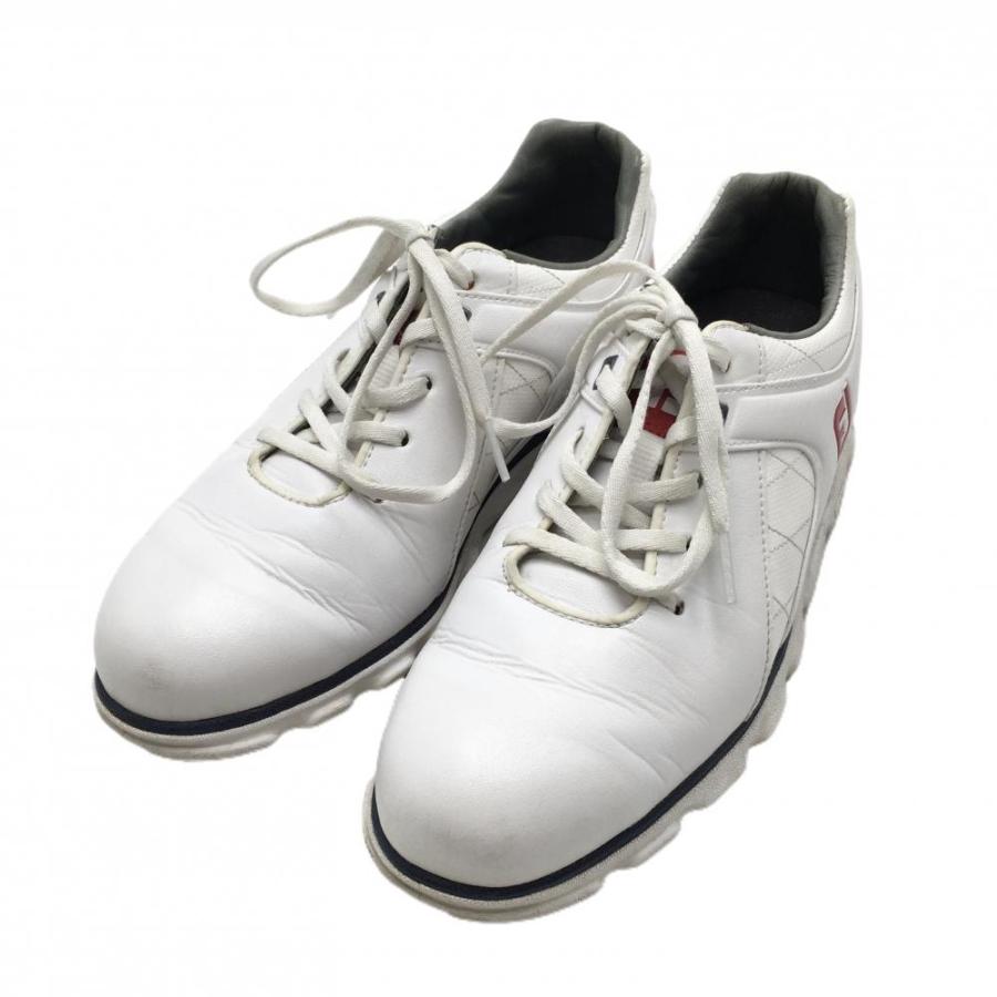 FootJoy（フットジョイ） ゴルフシューズ 白×レッド スパイクレス