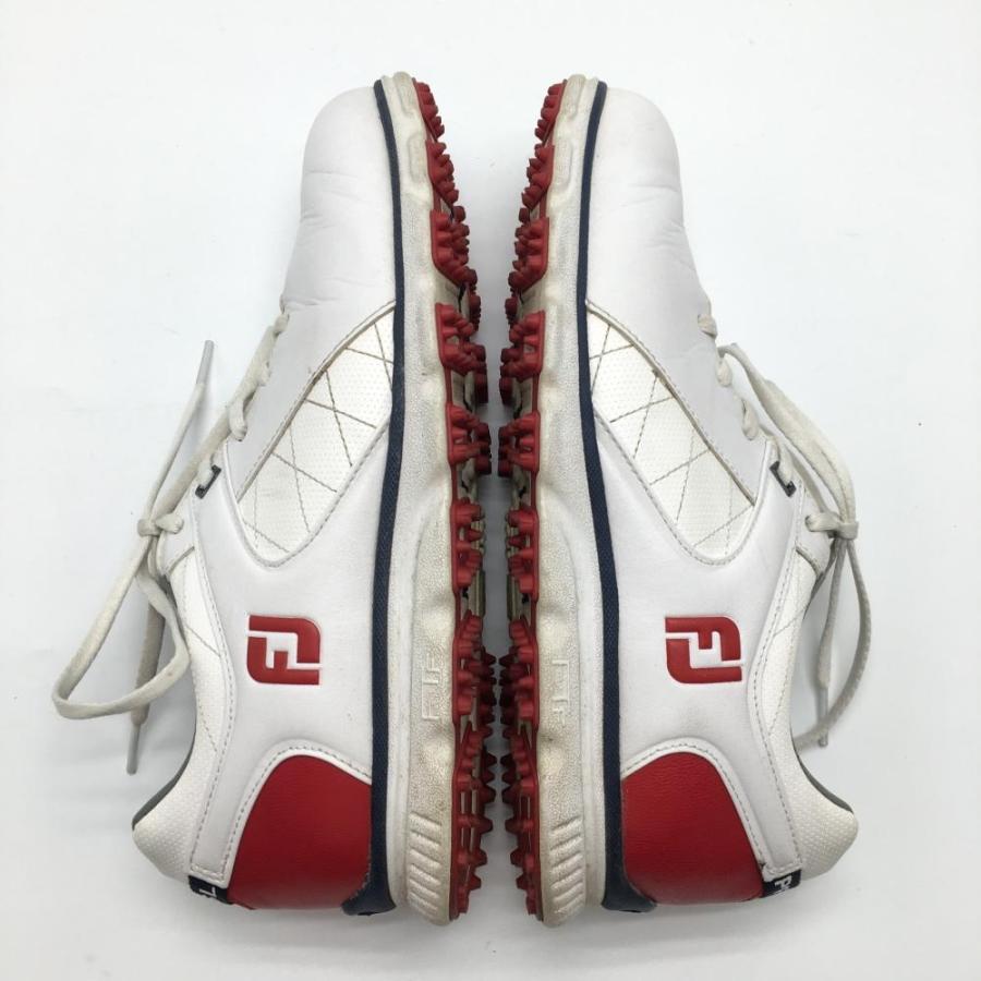 FootJoy（フットジョイ） ゴルフシューズ 白×レッド スパイクレス