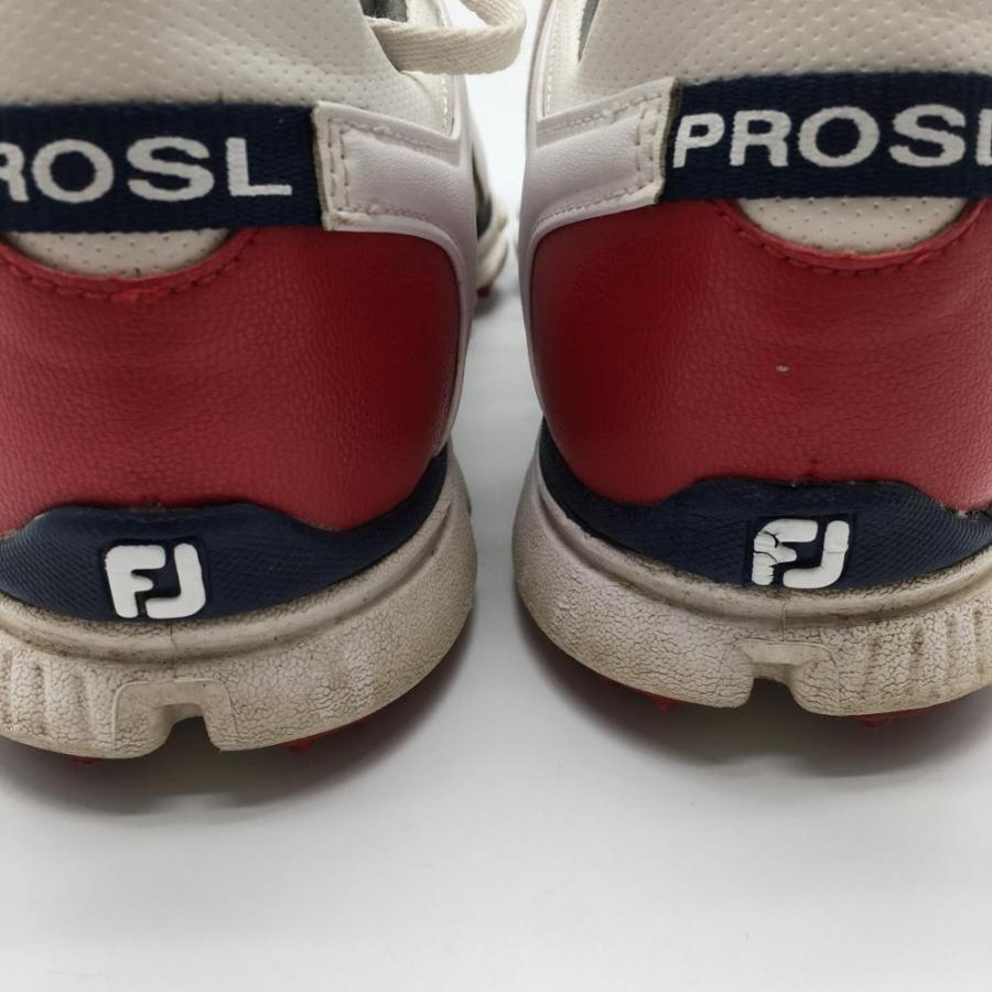 FootJoy（フットジョイ） ゴルフシューズ 白×レッド スパイクレス