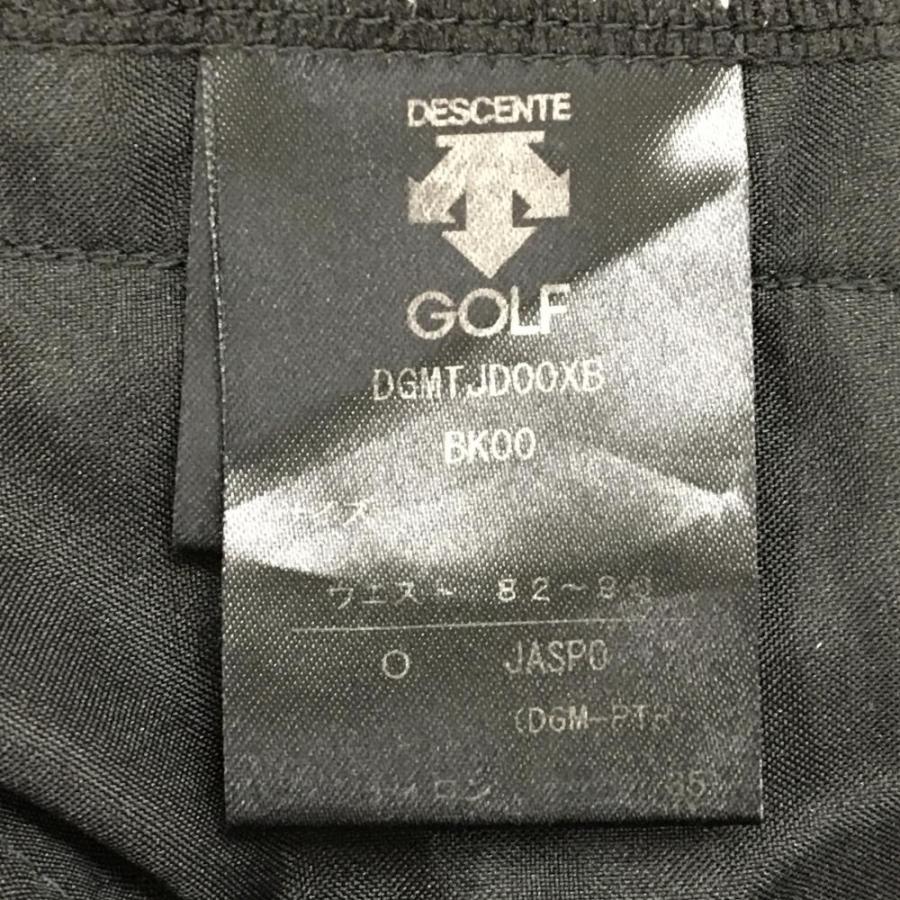 DESCENTE GOLF デサントゴルフ ジョガーパンツ 黒 ストレッチ 立体ロゴ