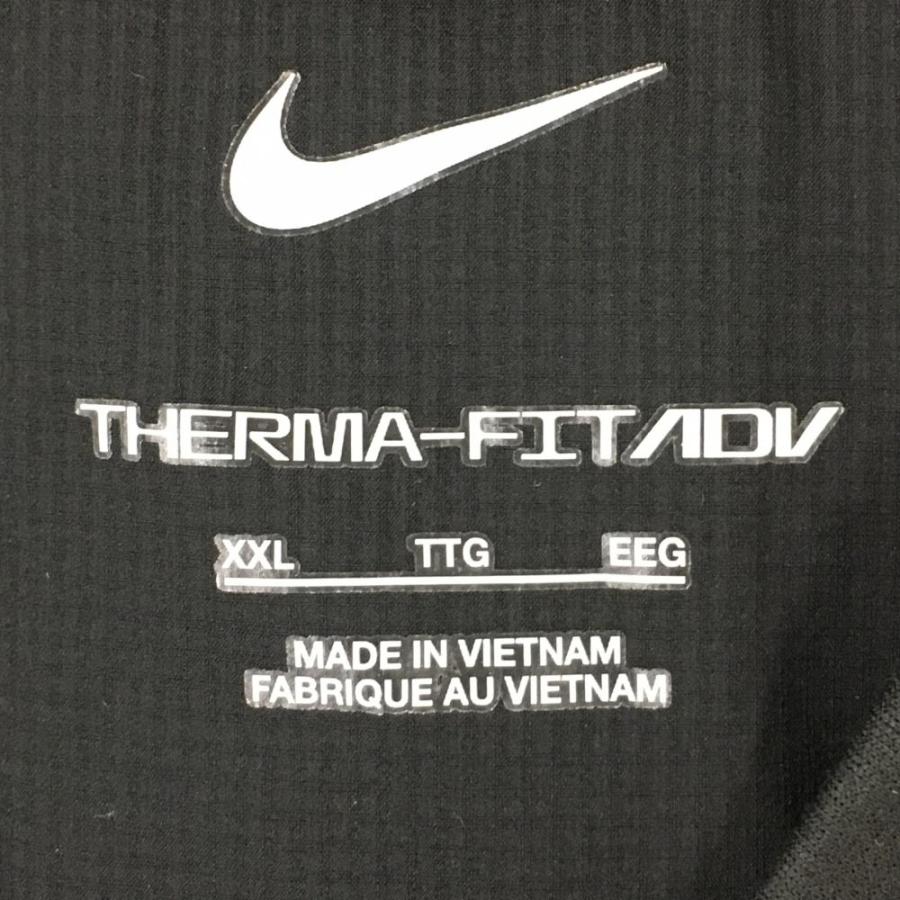 NIKE（ナイキ） 【超美品】ナイキ 中綿ベスト 黒 THERMA-FIT サイド