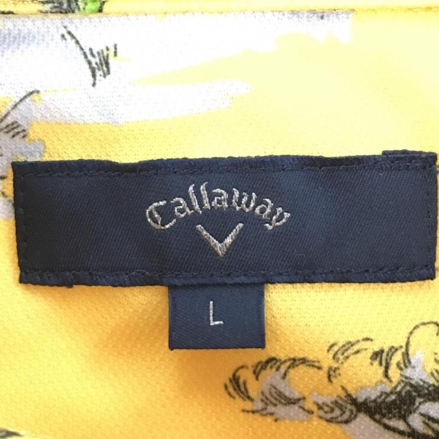 Callaway 【超美品】キャロウェイ 半袖ポロシャツ イエロー×黒 Callaway 【超美品】キャロウェイ 半袖ポロシャツ イエロー×黒