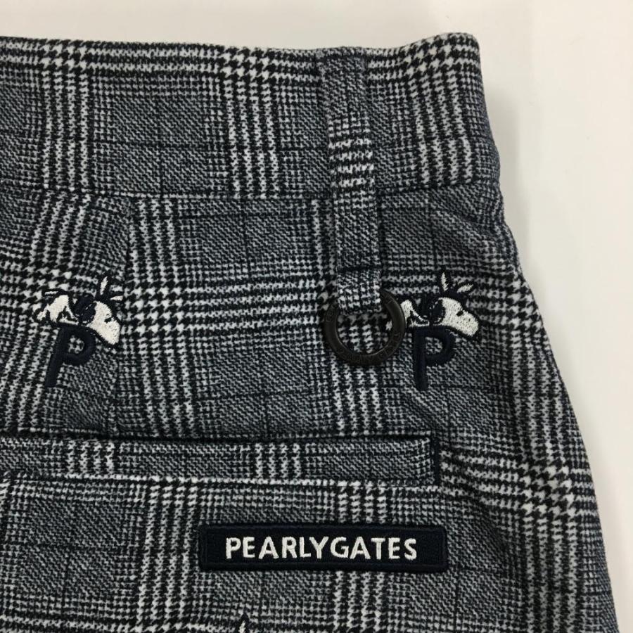 PEARLY 購入 GATES ゴルフスカート チェック柄 スヌーピー PEARLY