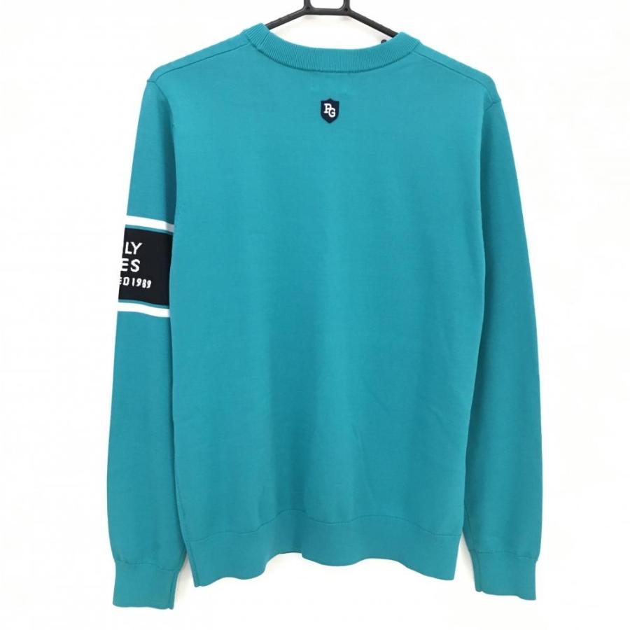 PEARLY GATES - パーリーゲイツ セーター 黒×白 袖2ライン ニット  メンズ 5(L) ゴルフウェア PEARLY GATES PEARLY GATES - パーリーゲイツ セーター 黒×白 袖2ライン