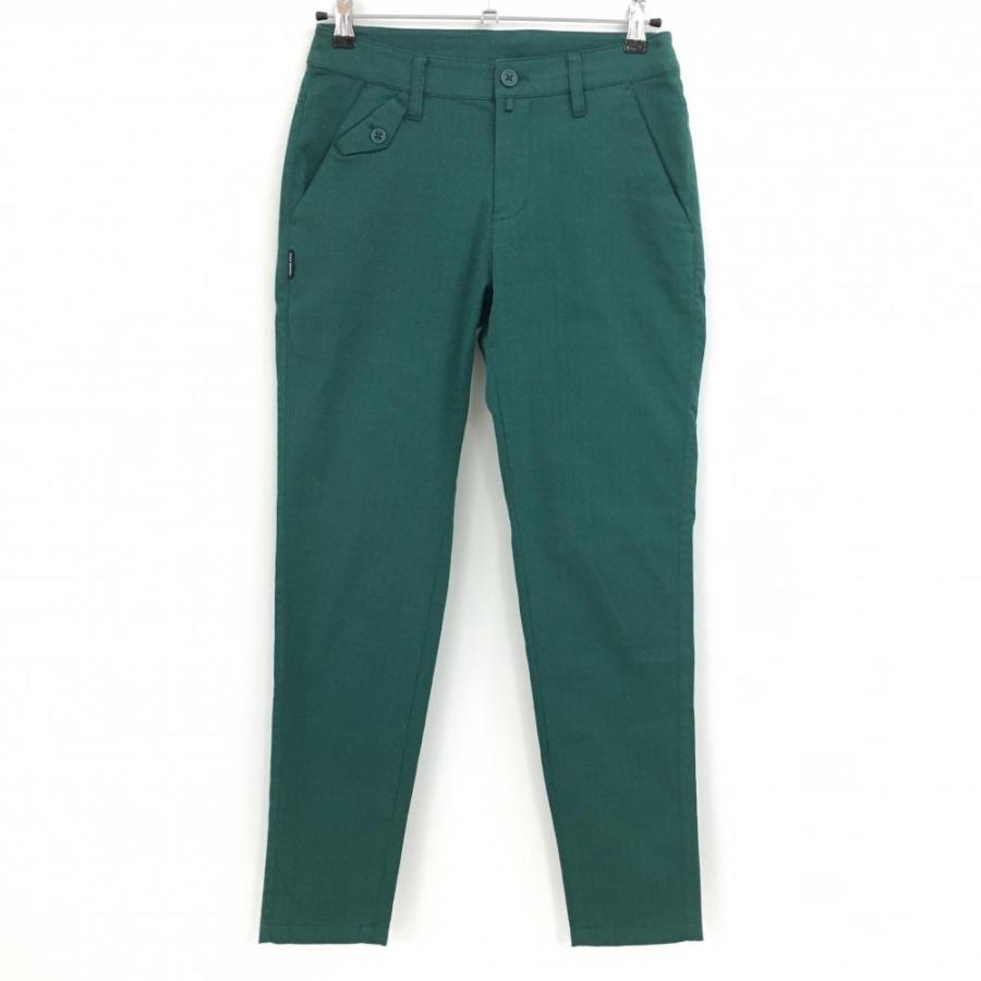 JACK BUNNY GOLF レディースパンツ サイズ1 グリーン Jack Bunny!!（ジャックバニー） パンツ グリーン×ピンク ピンドット