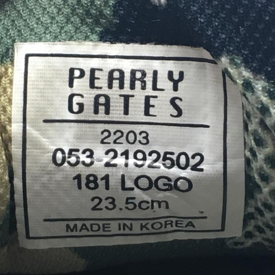 PEARLY GATES パーリーゲイツ ゴルフシューズ カーキ×黒 PEARLY GATES パーリーゲイツ ゴルフシューズ カーキ×黒
