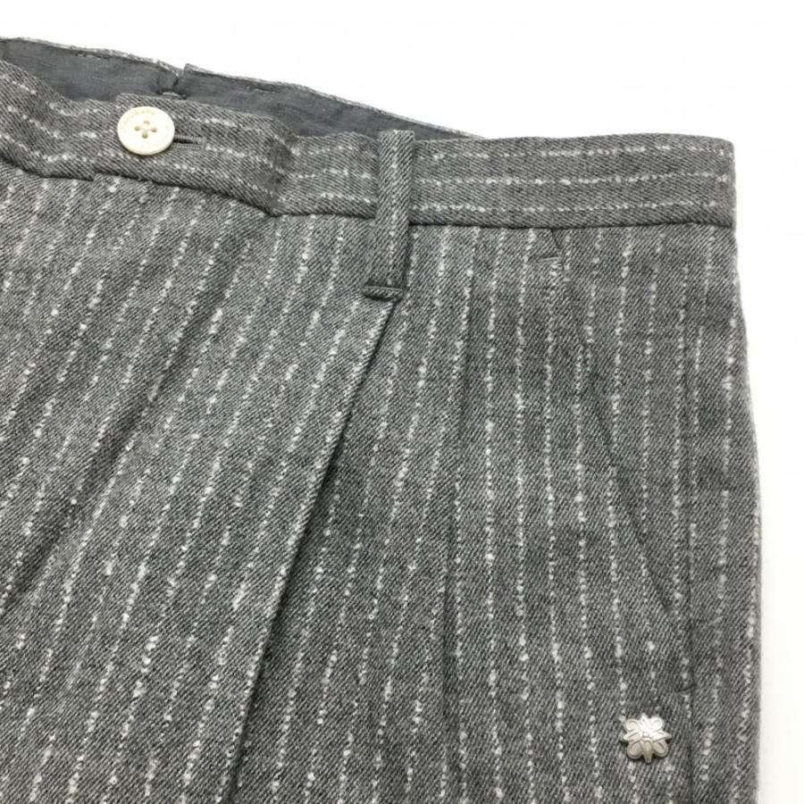 ゴルフ 【超美品】セントアンドリュース パンツ グレー×白 ストライプ