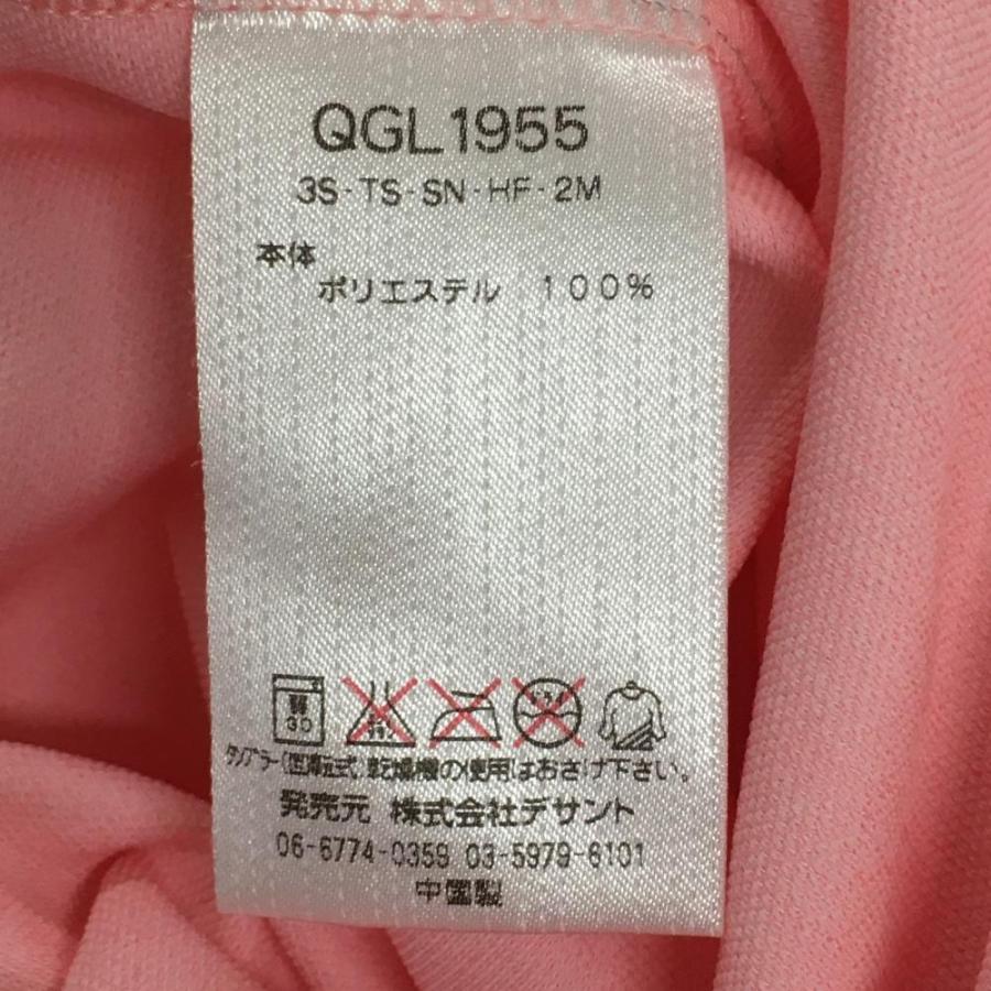 サイズ：L LE COQ GOLF ルコックゴルフ  半袖ワンピース ボーダー柄 ピンク系 [240101423243] ゴルフウェア レディース ストスト le coq sportif ルコック 半袖ポロワンピース ピンク×白