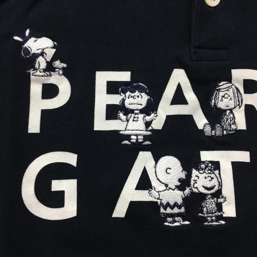 PEARLY GATES パーリーゲイツ×PEANUTS 半袖ポロシャツ ネイビー PEARLY GATES パーリーゲイツ×PEANUTS 半袖ポロシャツ ネイビー